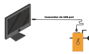 Connection via USB port