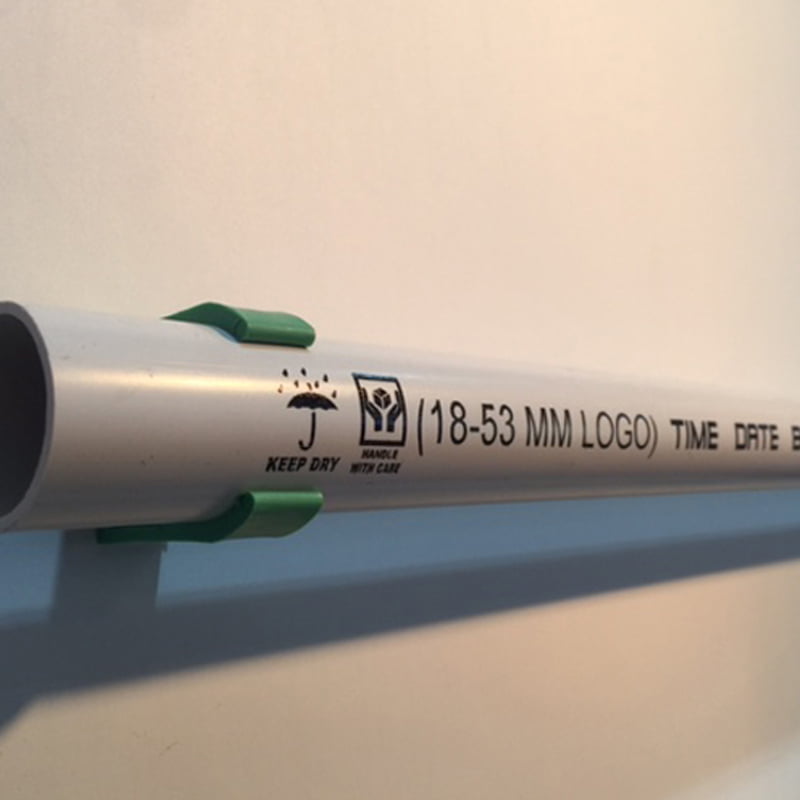 Printing on PVC and HDPE Pipe with Industrial Inkjet Printer
