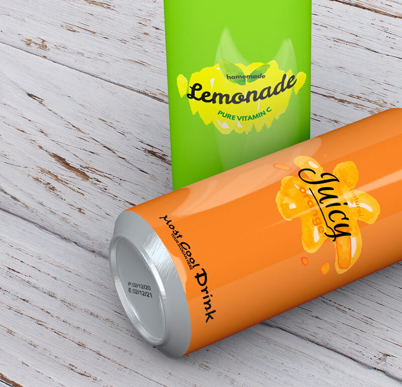 Printing on Tin Can Drinks