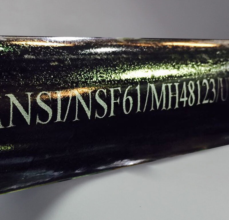 Printing on metal pipe