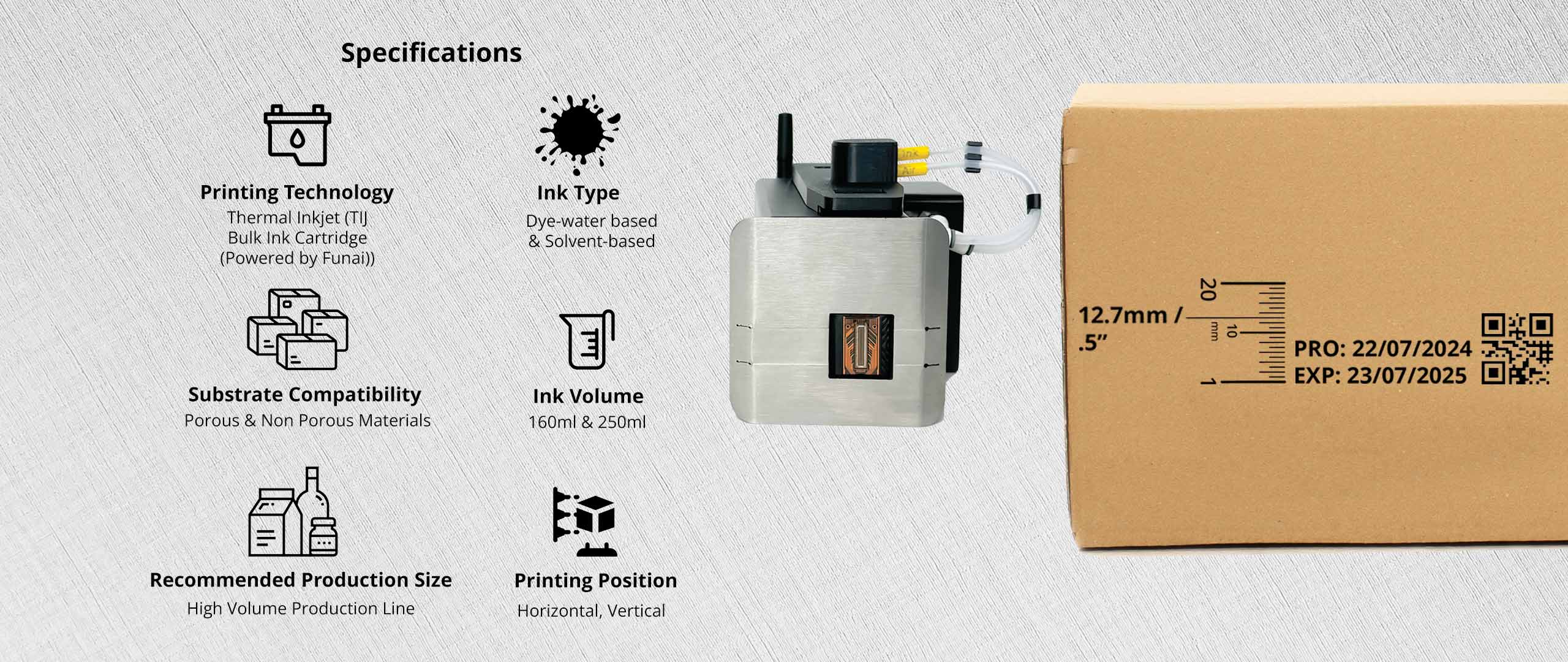 MapleJet Hx Ultro banner showing the features of the printer