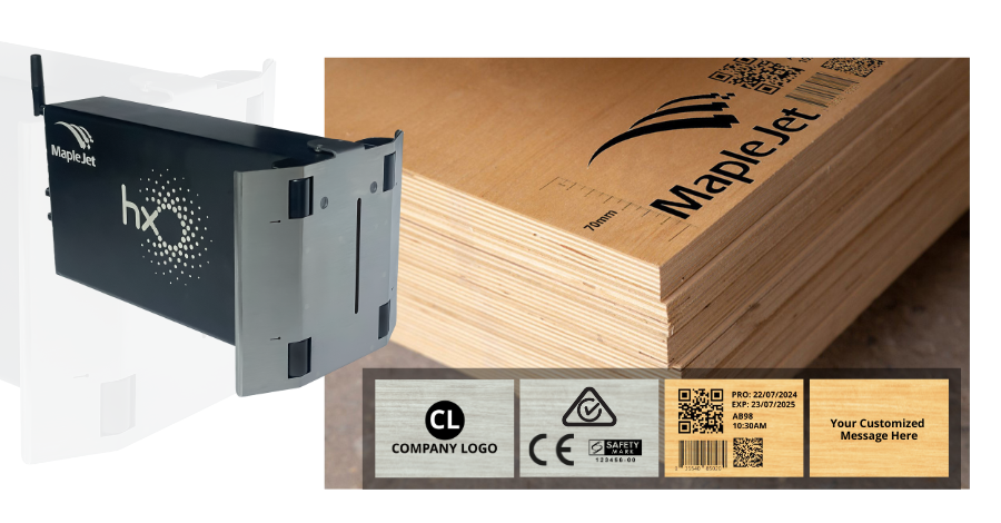 Inkjet Marking on Plywood Industry: Tackling Porous, Textured Surfaces with Hx Megalo