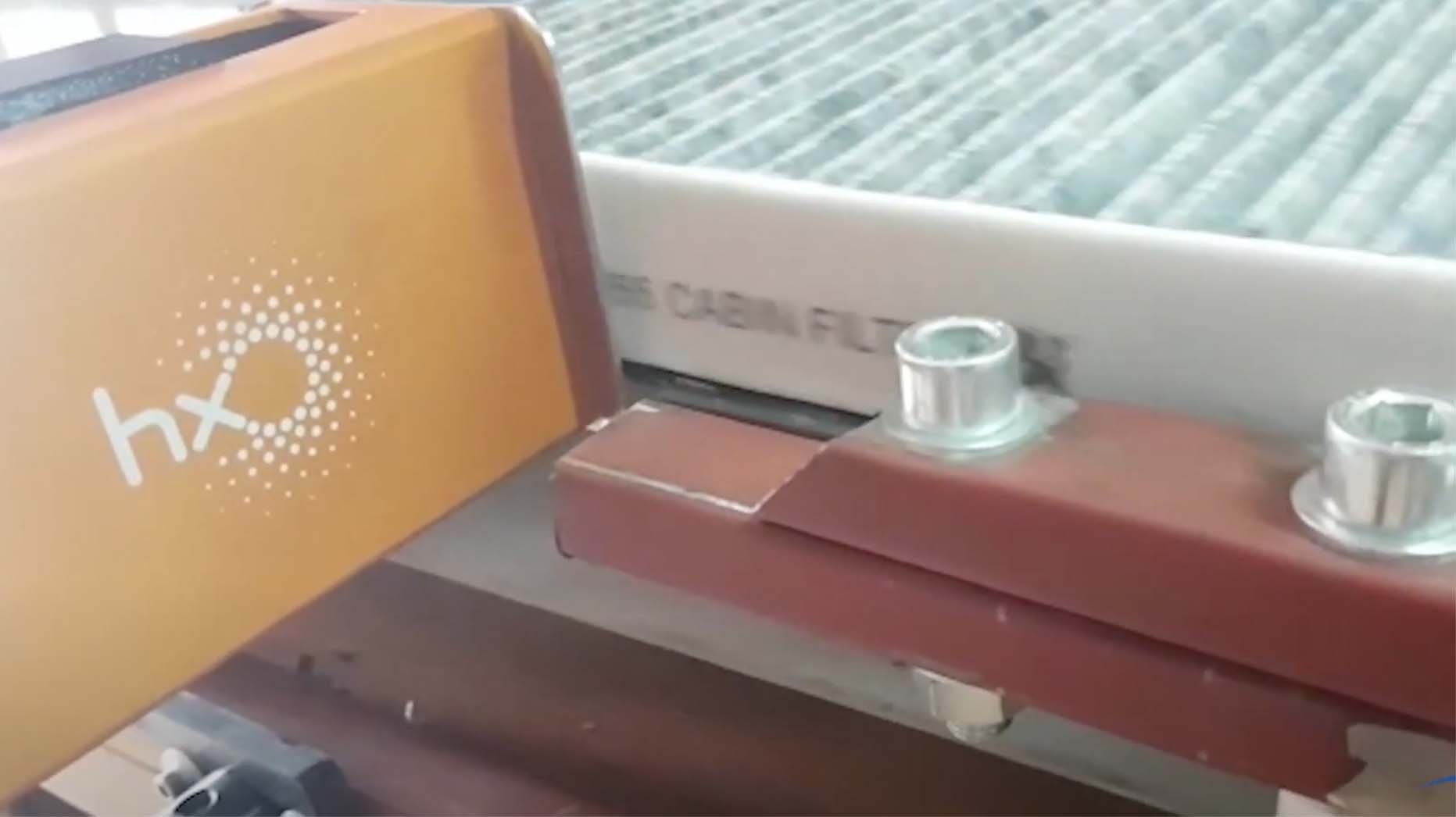 printing on cabin filter building material