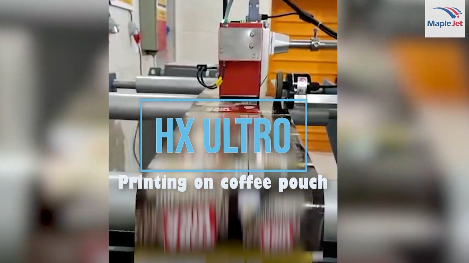 printing on coffee pouch with hx ultro thermal inkjet printer