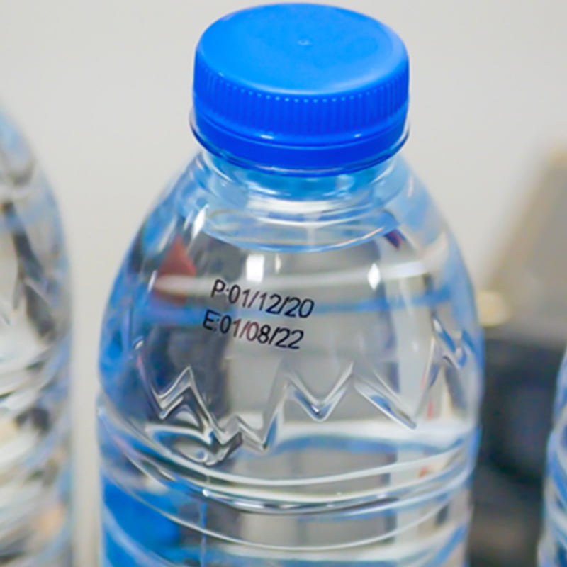 coding and marking on Plastic PET Bottle