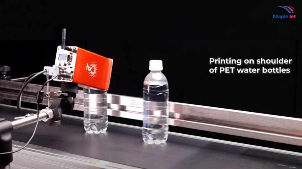 printing on PET water bottles in canada coding and marking