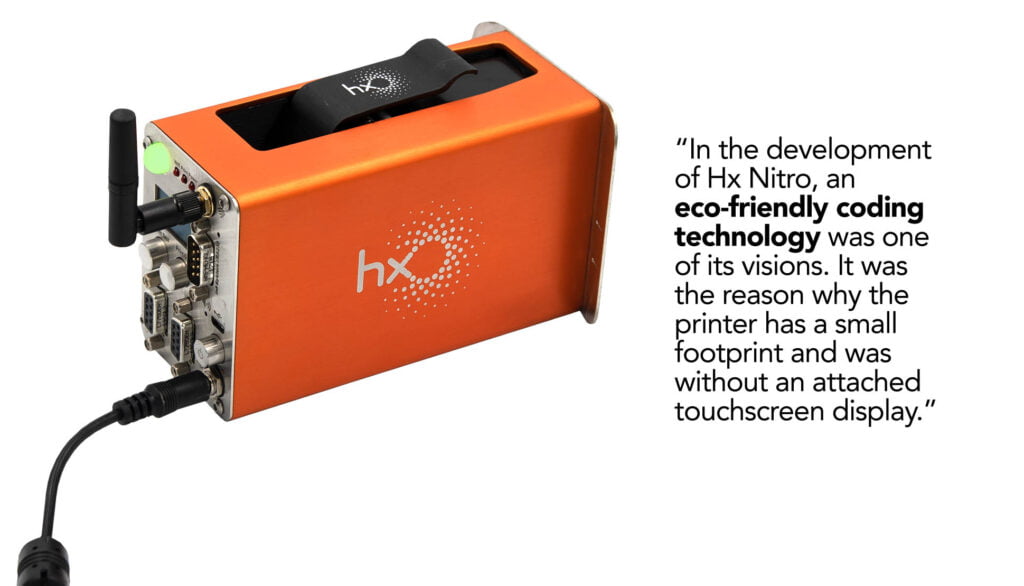 Hx Nitro TIJ Coding Technology is an eco-friendly printer