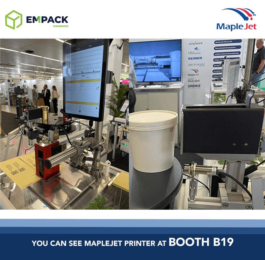 MapleJet Hx printers at Empack 2023