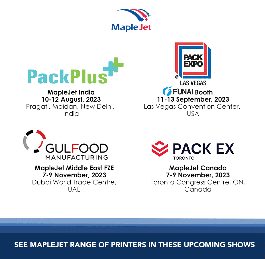 See MapleJet range of printers at these upcoming trade shows