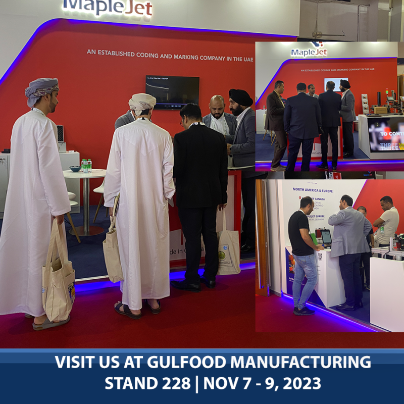 MapleJet at Gulfood Manufacturing in Dubai