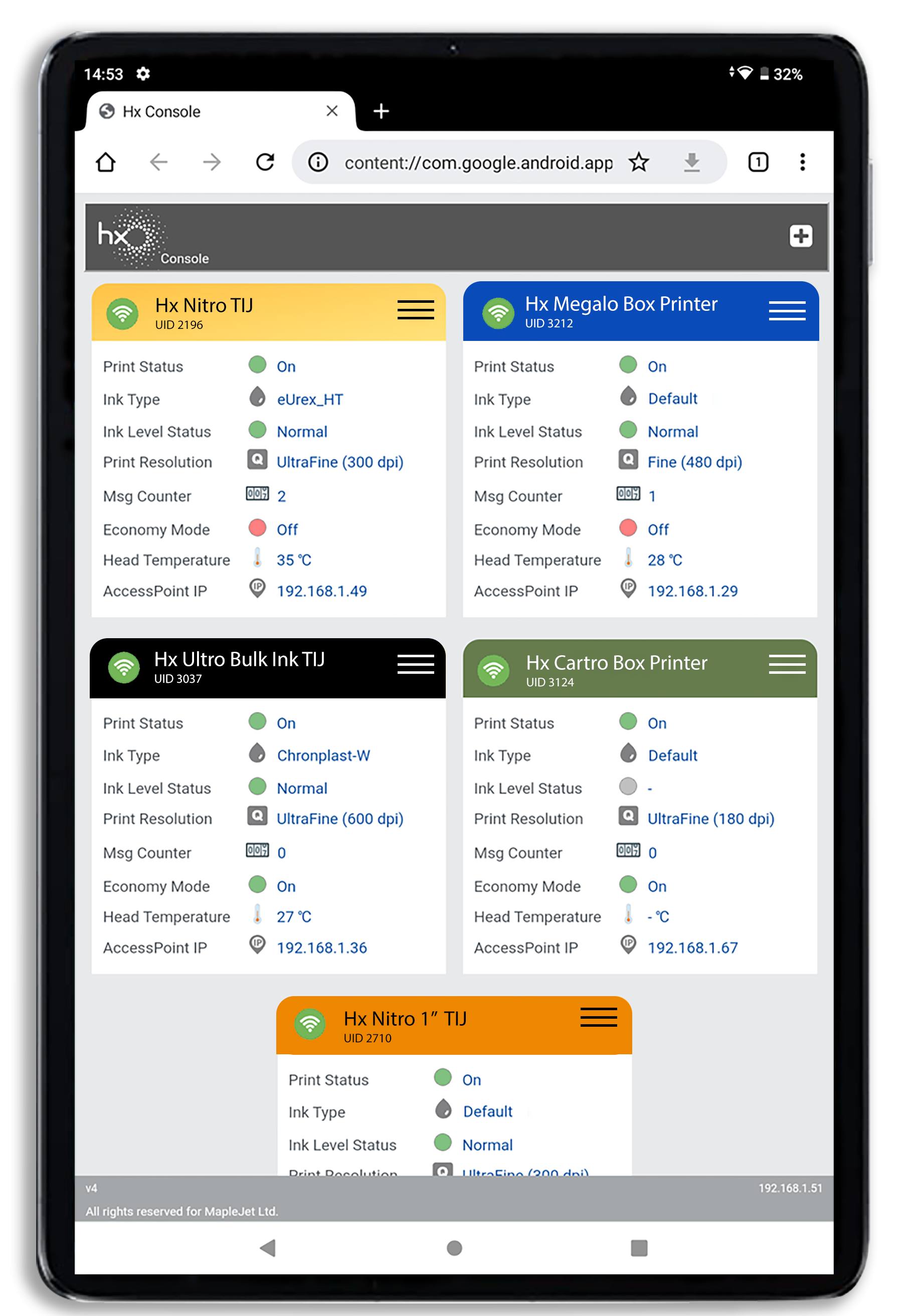 New Hx Console Version 8: Simplifying Printer Management