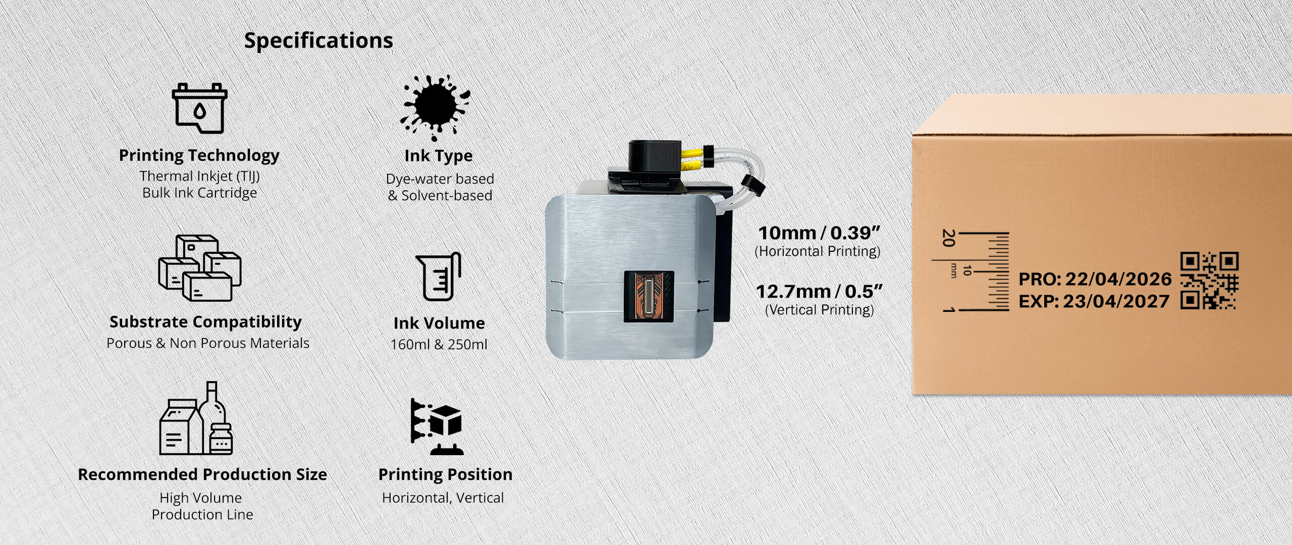 Hx Ultro half inch Banner Gray